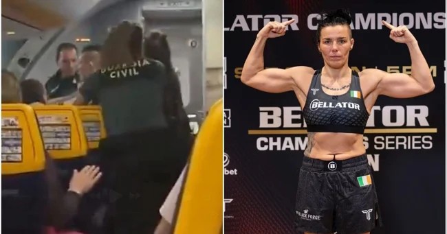 Женщина-боец ММА избила двух полицейских на борту самолёта (5 фото + 1 видео)