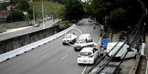 Погоня за грабителем, угнавшим фургон с молочной продукцией